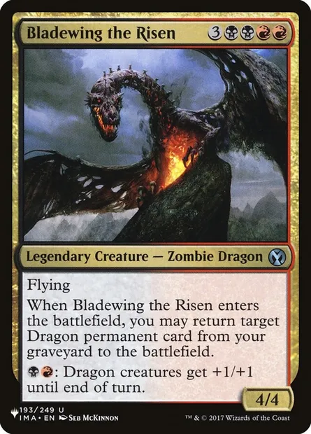 Bladewing the Risen, Magic card PLST IMA-193 — The List set