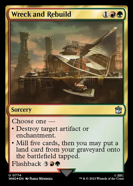 Détruire et rebâtir, carte Magic WHO 774 — extension Doctor Who
