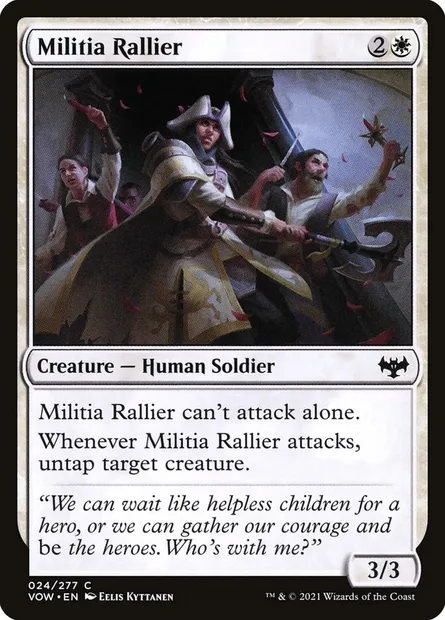 Militia Rallier, Magic card VOW 24 — Innistrad: Crimson Vow set