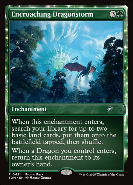 Encroaching Dragonstorm, Magic card TDM 424 — Tarkir: Dragonstorm set