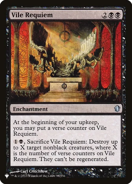 Vile Requiem, Magic card PLST C13-98 — The List set