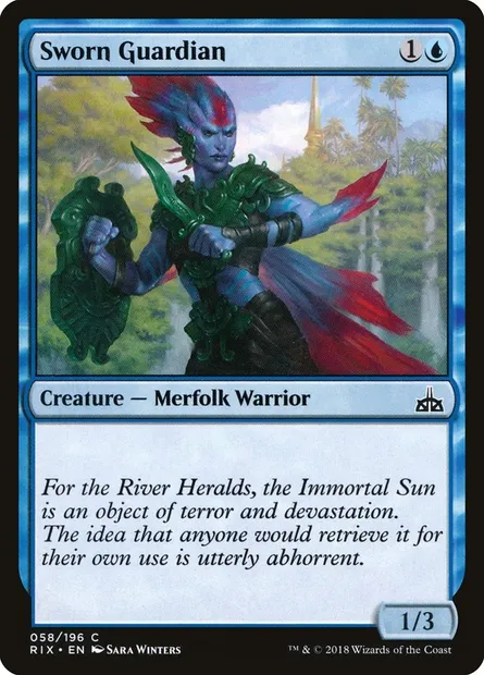 Sworn Guardian, Magic card RIX 58 — Rivals of Ixalan set