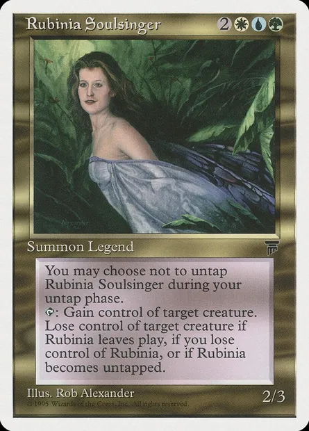 Rubinia Soulsinger, Magic card CHR 83 — Chronicles set