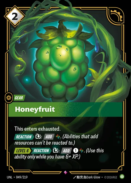Honeyfruit, carte Riftbound UNL 049 — extension Unleashed