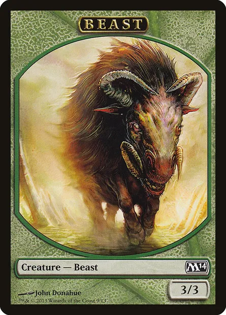 Beast, carte Magic TM14 9 — extension Magic 2014 Tokens