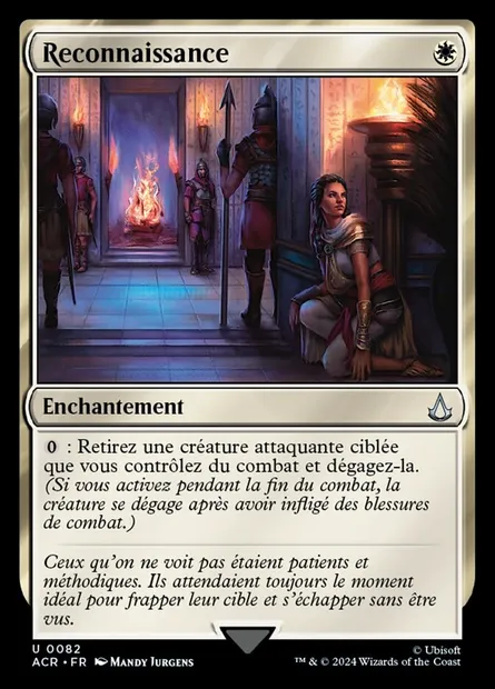 Reconnaissance, carte Magic ACR 82 — extension Assassin's Creed