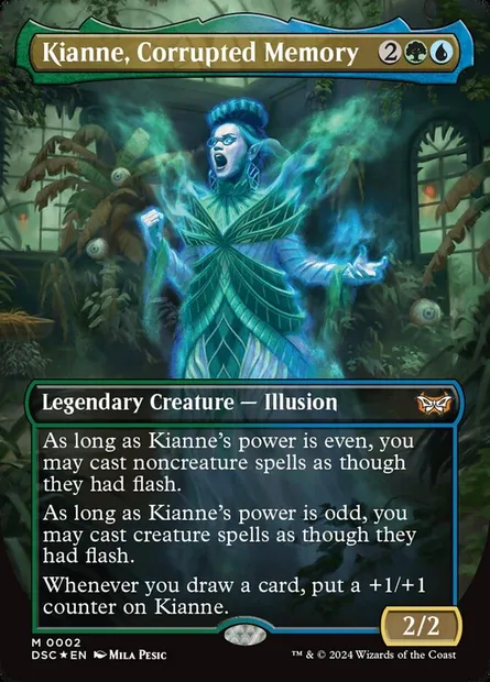 Kianne, Corrupted Memory, Magic card DSC 2 — Duskmourn: House of Horror Commander set