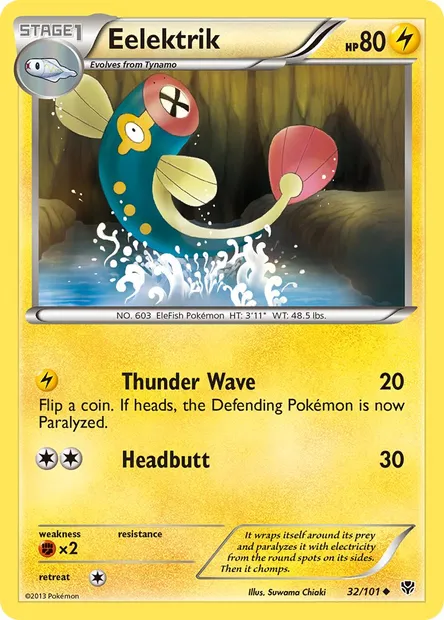 Eelektrik, Pokémon card PLB 32 — Plasma Blast set