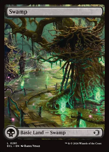 Swamp, Magic card ECL 281 — Lorwyn Eclipsed set