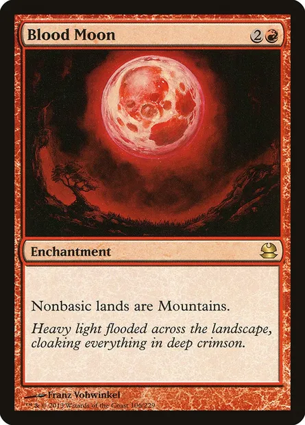 Blood Moon, Magic card MMA 106 — Modern Masters set