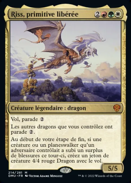 Riss, primitive libérée, carte Magic DMU 214 — extension Dominaria Uni