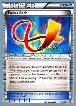 Focus Sash, Pokémon card WCD15 091-3 — World Championship Decks 2015 set
