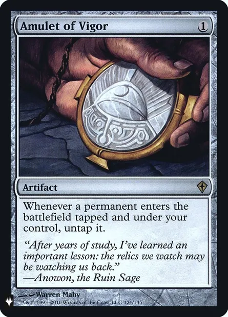 Amulet of Vigor, Magic card PLST WWK-121 — The List set