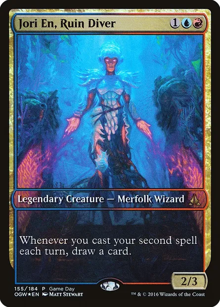 Jori En, plongeuse des ruines, carte Magic POGW 155 — extension Oath of the Gatewatch Promos