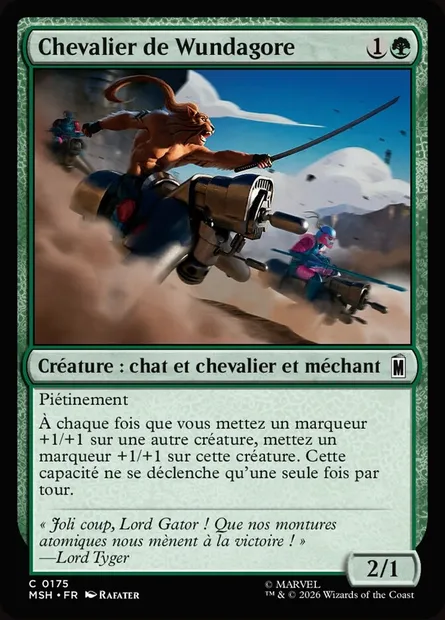 Chevalier de Wundagore, carte Magic MSH 175 — extension Marvel Super Heroes