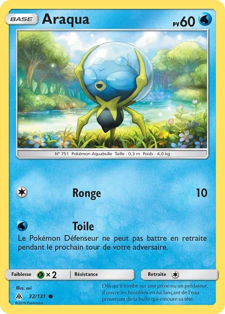 Araqua, carte Pokémon FLI 32 — extension Lumière Interdite