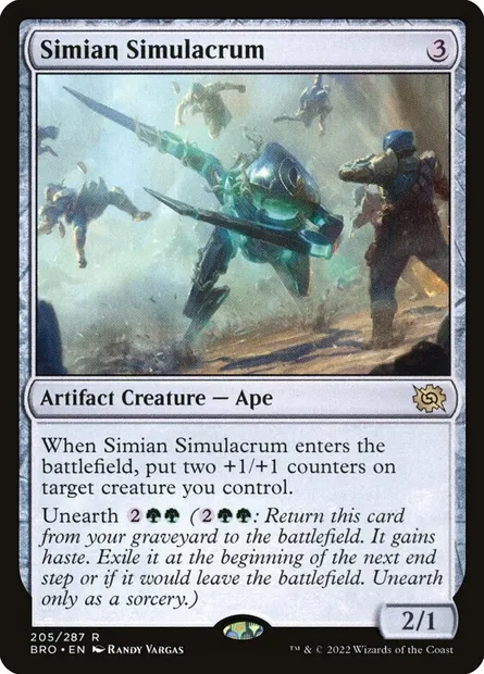 Simian Simulacrum, Magic card BRO 205 — The Brothers' War set