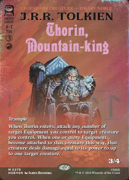 Thorin, Mountain-king, Magic card HOB 279 — The Hobbit set