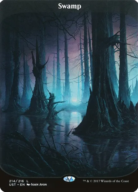 Swamp, Magic card UST 214 — Unstable set