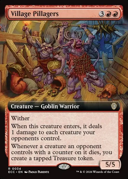 Village Pillagers, Magic card ECC 34 — Lorwyn Eclipsed Commander set