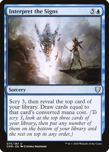 Interpret the Signs, Magic card CMR 75 — Commander Legends set