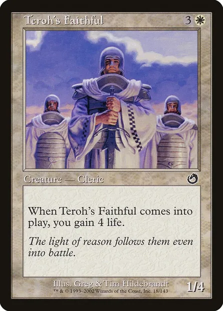 Teroh's Faithful, Magic card TOR 18 — Torment set