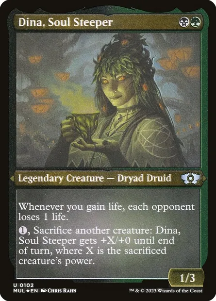 Dina, Soul Steeper, Magic card MUL 102 — Multiverse Legends set