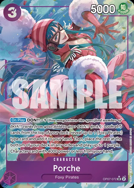 Porche, One Piece card OP07-072 — 500 YEARS IN THE FUTURE set