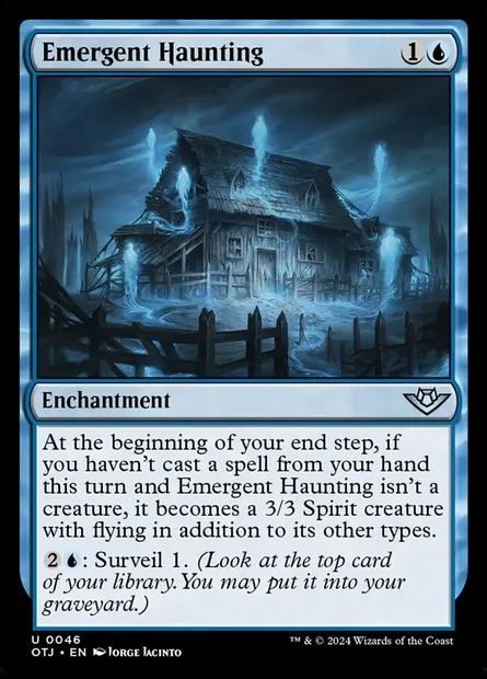 Emergent Haunting, Magic card OTJ 46 — Outlaws of Thunder Junction set