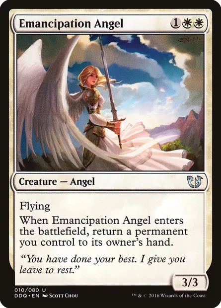 Emancipation Angel, Magic card DDQ 10 — Duel Decks: Blessed vs. Cursed set