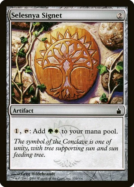Cachet de Selesnya, carte Magic RAV 270 — extension Ravnica: La Cité des Guildes
