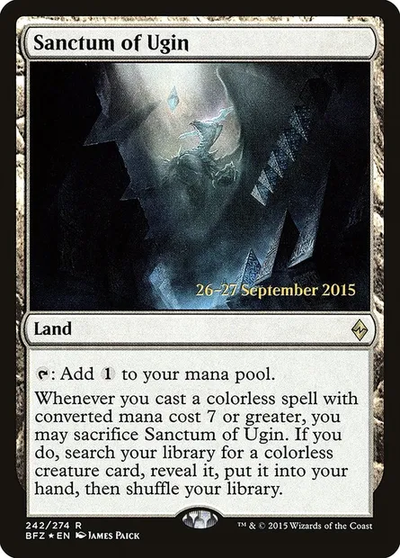 Sanctum of Ugin, Magic card PBFZ 242s — Battle for Zendikar Promos set