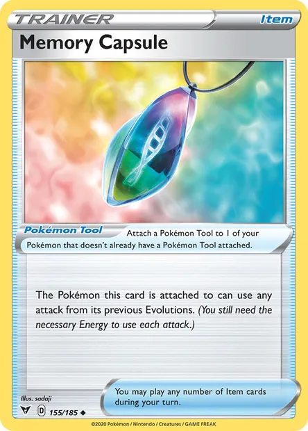 Memory Capsule, Pokémon card VIV 155 — Vivid Voltage set