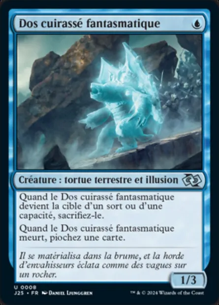 Dos cuirassé fantasmatique, carte Magic J25 8 — extension Foundations Jumpstart