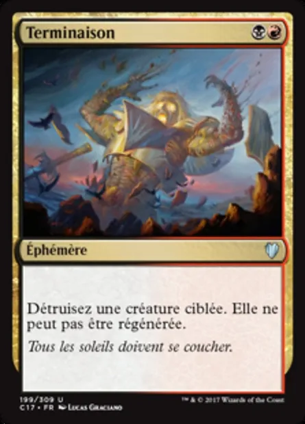 Terminaison, carte Magic C17 199 — extension Commander 2017