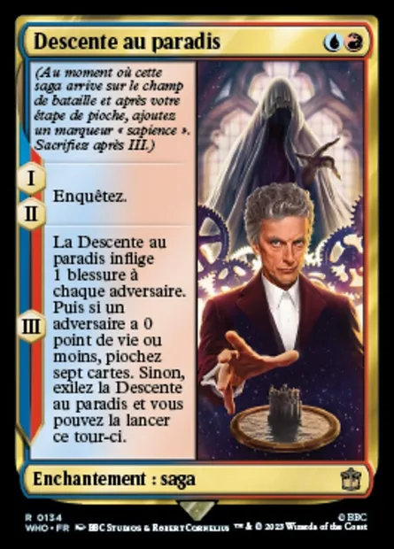 Descente au paradis, carte Magic WHO 134 — extension Doctor Who