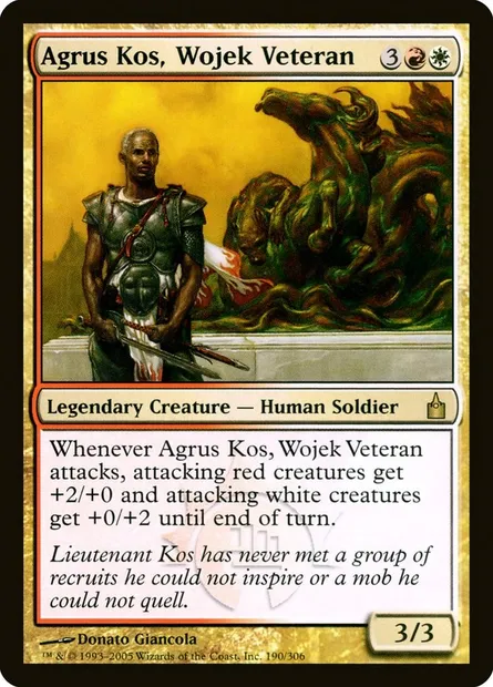 Agrus Kos, Wojek Veteran, Magic card RAV 190 — Ravnica: City of Guilds set