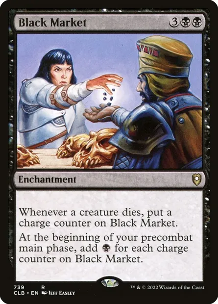 Black Market, Magic card CLB 739 — Commander Legends: Battle for Baldur's Gate set
