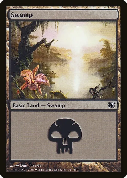 Swamp, Magic card 9ED 341★ — Ninth Edition set