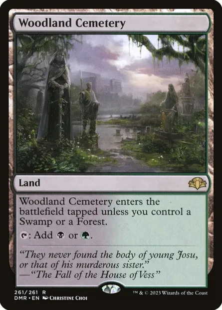 Woodland Cemetery, Magic card DMR 261 — Dominaria Remastered set