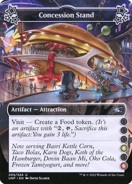 Concession Stand, Magic card UNF 205c — Unfinity set
