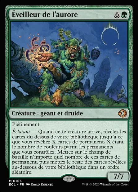 Éveilleur de l'aurore, carte Magic ECL 165 — extension Lorwyn Eclipsed