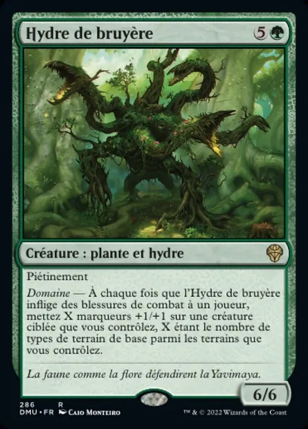 Hydre de bruyère, carte Magic DMU 286 — extension Dominaria Uni