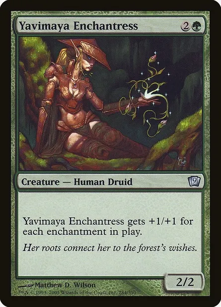 Enchanteresse de la Yavimaya, carte Magic 9ED 284★ — extension Neuvième Edition