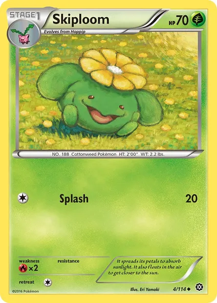 Skiploom, Pokémon card STS 4 — Steam Siege set