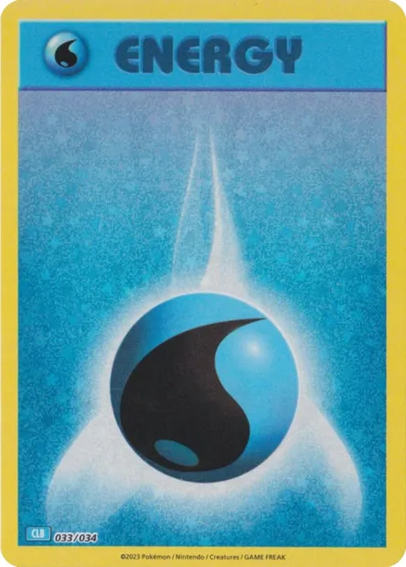 Water Energy, Pokémon card CLB 033 — Pokémon TCG Classic: Blastoise & Suicune ex Deck set