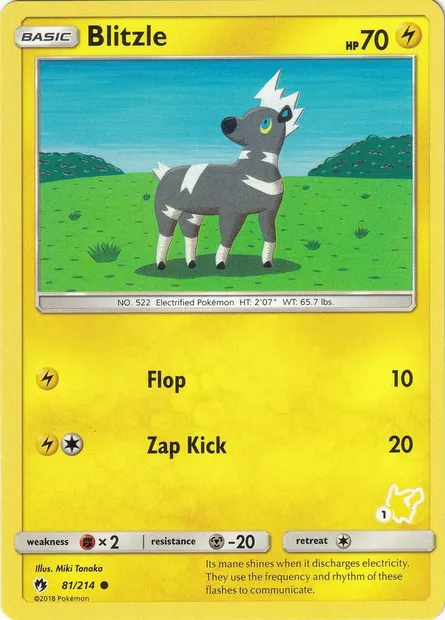 Blitzle, Pokémon card BA20 081p-1 — Battle Academy 2020 set