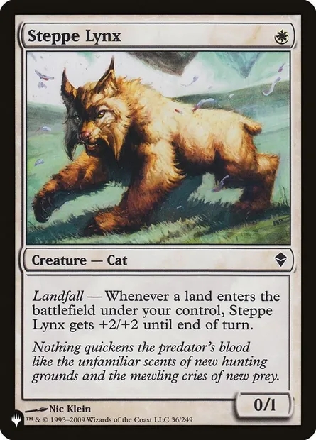Lynx des steppes, carte Magic PLST ZEN-36 — extension The List