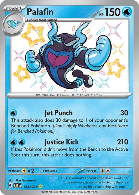 Palafin, Pokémon card PAF 124 — Paldean Fates set