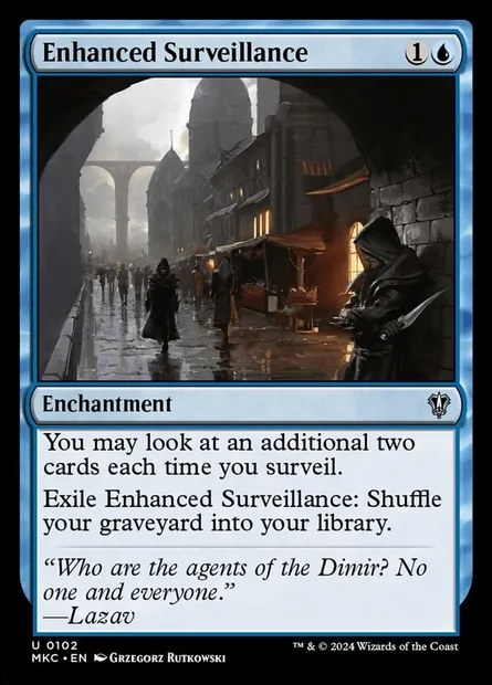 Enhanced Surveillance, Magic card MKC 102 — Murders at Karlov Manor Commander set